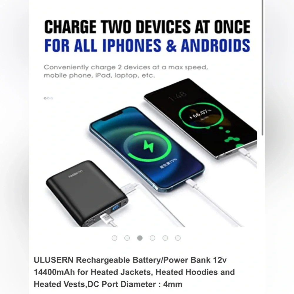 ULUSERN Rechargeable Battery/Power Bank 12v Used like new in a good condition